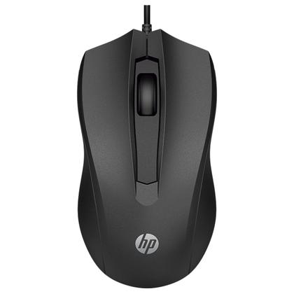 Imagem de Mouse com Fio HP USB 100 1600DPI Cabo 1.5M Preto 6VY96AAABM