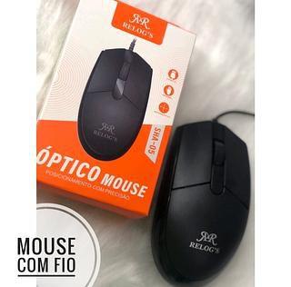 Imagem de Mouse Com Fio Usb Optico 3 Botões 800dpi Relog's SHA-05 Preto