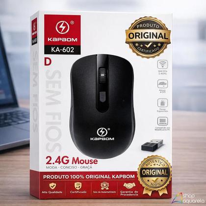 Imagem de Mouse Ergonômico sem Fio Portátil Bluetooth para Trabalho Original Inova