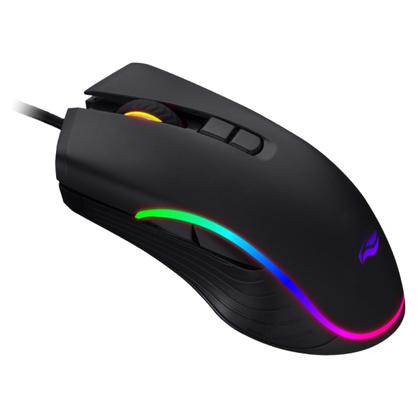 Imagem de Mouse Game USB MG300BK 4800Dpi LED RGB Macro e Software Havoc C3Tech