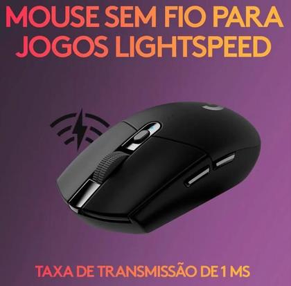 Imagem de Mouse Gamer 12.000dpi Logitech Sem Fio Luxx Glacial Branco