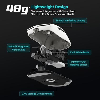 Imagem de Mouse Gamer ATK VXE Dragonfly R1 Sem Fio 55g 150h