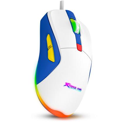 Imagem de Mouse Gamer Branco Xtrike-ME GM-227 com Fio USB RGB 3600dpi