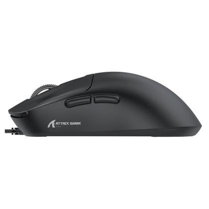 Imagem de Mouse Gamer com Fio Attack Shark X3, 12.800 DPI, 6 Botões Programáveis - Preto