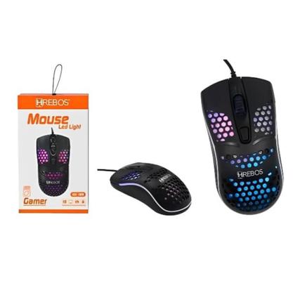 Imagem de Mouse Gamer Com fio Rgb Led Light Hrebos Modelo Hs-189