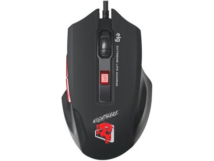 Mouse Gamer ELG Óptico 4000DPI 6 Botões - Nightmare