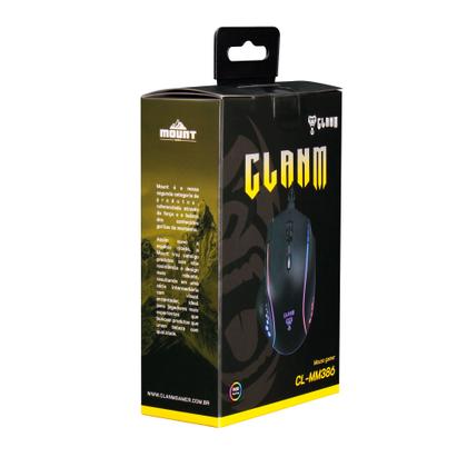 Imagem de Mouse Gamer Ergonomico Mount 7200DPI CL-MM386 Clanm