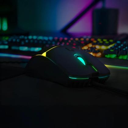 Imagem de Mouse gamer fortrek crusader 12800dpi led rgb rainbow