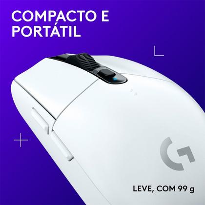 Imagem de Mouse Gamer Logitech G203 LIGHTSYNC RGB, Efeito de Ondas de Cores, 6 Botões Programáveis e Até 8.000 DPI, Branco - 910-005794