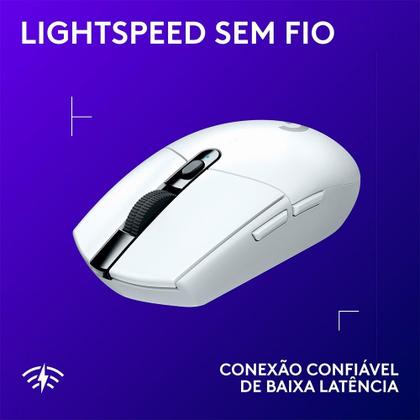 Imagem de Mouse Gamer Logitech G203 LIGHTSYNC RGB, Efeito de Ondas de Cores, 6 Botões Programáveis e Até 8.000 DPI, Branco - 910-005794
