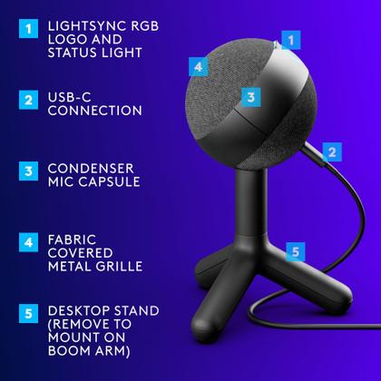 Imagem de Mouse Gamer Logitech G305 Sem Fio + Yeti Orb RGB