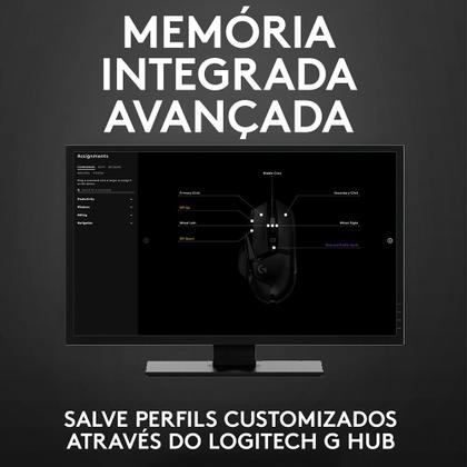Imagem de Mouse Gamer Logitech G502 HERO com RGB LIGHTSYNC, Ajustes de Peso, 11 Botões Programáveis, Sensor HERO 25K - 910-005550