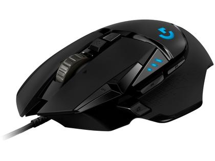 Imagem de Mouse Gamer Logitech G502 HERO com RGB LIGHTSYNC, Ajustes de Peso, 11 Botões Programáveis, Sensor HERO 25K