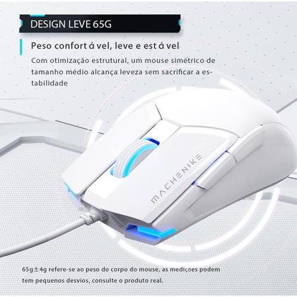 Imagem de Mouse Gamer Machenike M7 Pro, Com fio, 12800 DPI, 6 botões, Preto - JJ02GP006