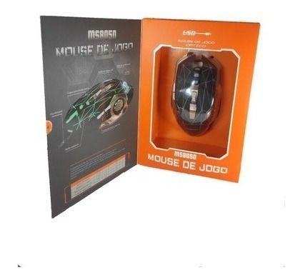 Imagem de Mouse Gamer Ms-8050 Rgb Descoloração Usb 1.80m Linha Premium