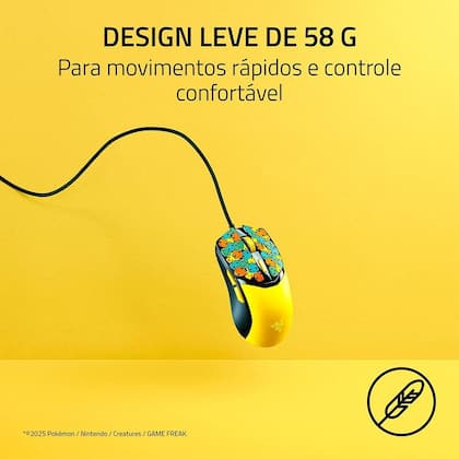 Mouse Gamer Razer Cobra, Chroma RGB, 8500 DPI, Pokémon Kanto