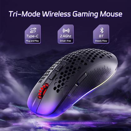 Imagem de Mouse Gamer Redragon Hana Rgb Preto Sensor Paw3104 7200 Dpi Preto