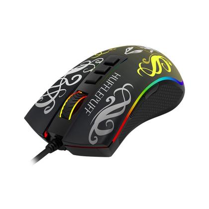 Imagem de Mouse Gamer Redragon Harry Potter Lufa-Lufa, RGB, 12400 DPI, Sensor Pixart PMW3327, USB, Preto e Amarelo - HP-711H