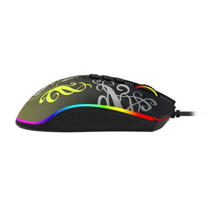 Imagem de Mouse Gamer Redragon Harry Potter Lufa-Lufa, RGB, 12400 DPI, Sensor Pixart PMW3327, USB, Preto e Amarelo - HP-711H