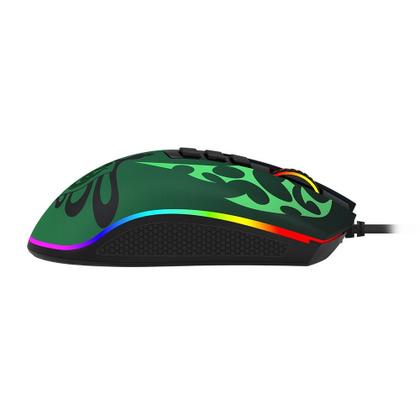 Imagem de Mouse Gamer Redragon Harry Potter Sonserina, RGB, 12400 DPI, Sensor Pixart PMW3327, USB, Preto e Verde - HP-711S