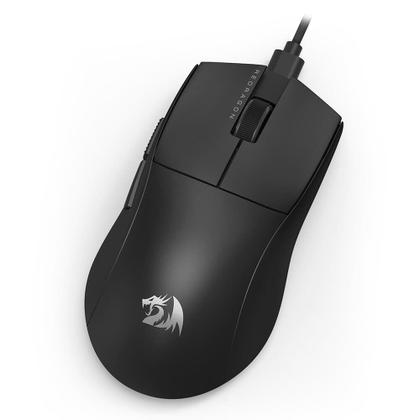 Imagem de Mouse Gamer Redragon K1ng 1k M724, 12400 DPI, Ambidestro, 1000Hz, USB Tipo-C, Preto - M724