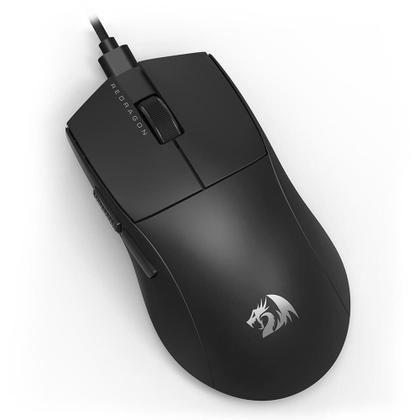 Imagem de Mouse Gamer Redragon K1ng 1k M724, 12400 DPI, Ambidestro, 1000Hz, USB Tipo-C, Preto - M724