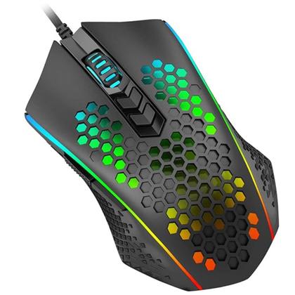 Imagem de Mouse Gamer Redragon Memeanlion HoneyComb RGB 12400DPI USB 2.0 - M809-K