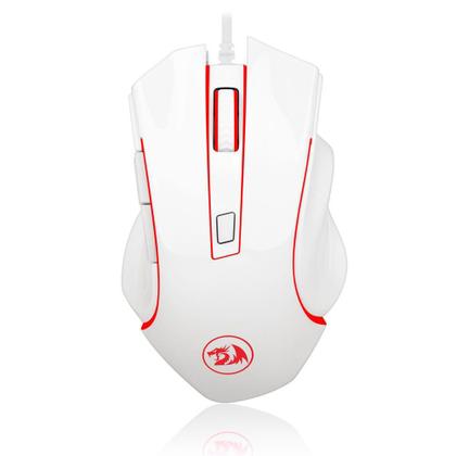 Imagem de Mouse Gamer Redragon Nothosaur, 3200DPI, Com LED, Branco - M606W