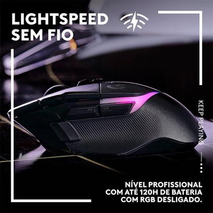 Imagem de Mouse Gamer RGB Sem Fio Logitech G G502 X PLUS 910-006161