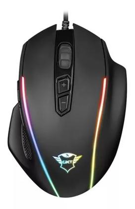 Imagem de Mouse Gamer RGB Trust Óptico 10000DPI 8 Botões - GXT 165 Celox com Adesivo