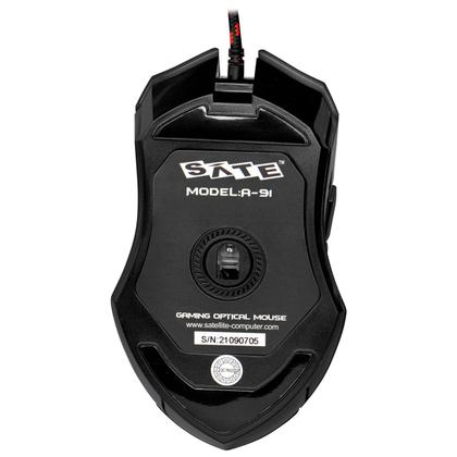 Imagem de Mouse Gamer Satellite A91 - com Fio - 2400DPI - 6 Botoes - Preto