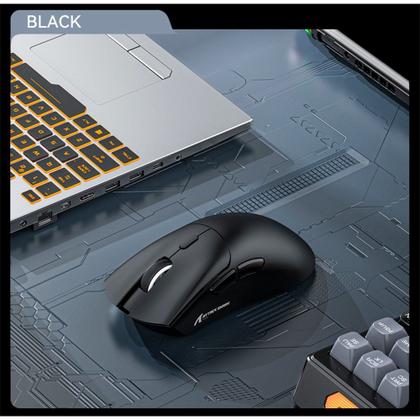 Imagem de Mouse Gamer sem Fio Attack Shark R1 Ultraleve e design Ergonômico, Tri-Mode, 18.000 DPI, Sensor Óptico PAW3311, 6 Botões - Preto