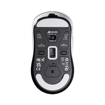 Imagem de Mouse Gamer sem Fio Attack Shark X3 Tri-Mode, 26.000 DPI, Sensor Óptico PAW3395, 6 Botões Programáveis - Branco
