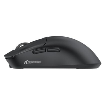 Imagem de Mouse Gamer sem Fio Attack Shark X3Pro 4K/8K, Tri-Mode, 26.000 DPI, Sensor Óptico PAW3395, 7 Botões - Preto