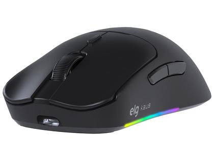 Mouse Gamer sem Fio ELG Óptico 12.800DPI 6 Botões Kaus Preto