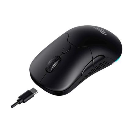Imagem de Mouse Gamer Sem Fio Havit MS963WB, RGB, 8000 DPI, 7 Botões, Bluetooth e 2.4G, Preto