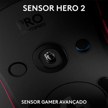 Imagem de Mouse Gamer Sem Fio Logitech G PRO 2 com Lightspeed, RGB Lightsync, Ambidestro, 4 Botões Programáveis, DPI de 32K, Rosa Magenta - 910-007308