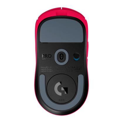 Imagem de Mouse Gamer Sem Fio Logitech G Pro X SUPERLIGHT 2 com Lightspeed, Sensor HERO 2 com 32K DPI e Bateria Recarregável, Rosa Magenta - 910-006796