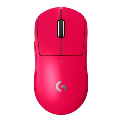 Imagem de Mouse Gamer Sem Fio Logitech G Pro X SUPERLIGHT 2 com Lightspeed, Sensor HERO 2 com 32K DPI e Bateria Recarregável, Rosa Magenta - 910-006796