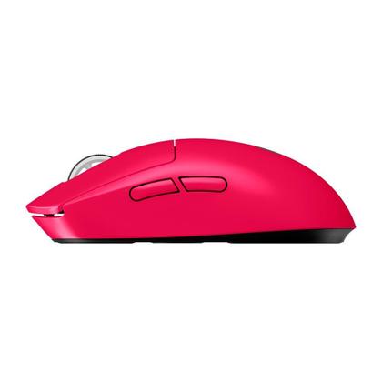 Imagem de Mouse Gamer Sem Fio Logitech G Pro X SUPERLIGHT 2 com Lightspeed, Sensor HERO 2 com 32K DPI e Bateria Recarregável, Rosa Magenta - 910-006796