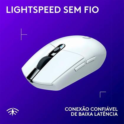 Imagem de Mouse Gamer Sem Fio Logitech G305 Lightspeed, 12.000 DPI, 6 Botões Programáveis, Branco - 910-005290