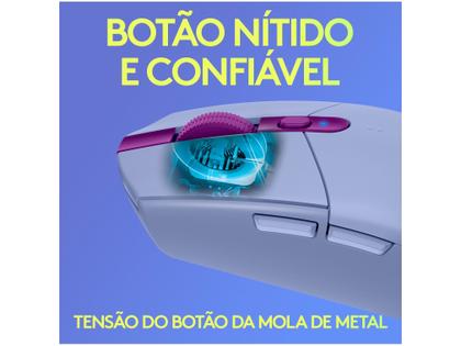Imagem de Mouse Gamer Sem Fio Logitech G305 Lightspeed, 6 Botões, 12.000 DPI, Lilás - 910-006021