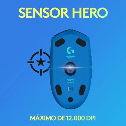 Imagem de Mouse Gamer Sem Fio Logitech G305 Lightspeed - Azul Cor Blue cor:Blue