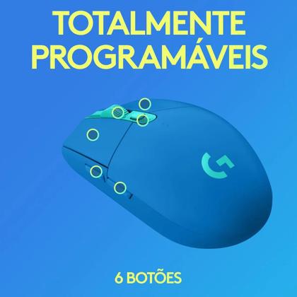 Imagem de Mouse Gamer Sem Fio Logitech G305 Lightspeed - Azul Cor Blue cor:Blue