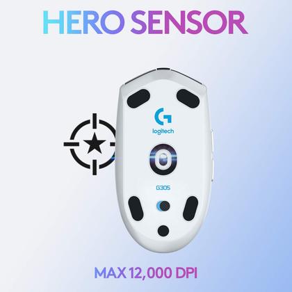 Imagem de Mouse Gamer Sem Fio Logitech G305 LIGHTSPEED - Branco