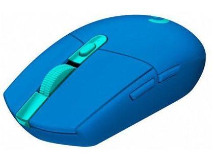 Imagem de Mouse Gamer Sem Fio Logitech G305 LIGHTSPEED com 6 Botões Programáveis e Até 12.000 DPI, Azul - 910-006013