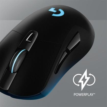 Imagem de Mouse Gamer Sem Fio Logitech G703 LIGHTSPEED RGB LIGHTSYNC, 6 Botões Programáveis, HERO 25K, Recarregável, Compatível POWERPLAY - 910-005639