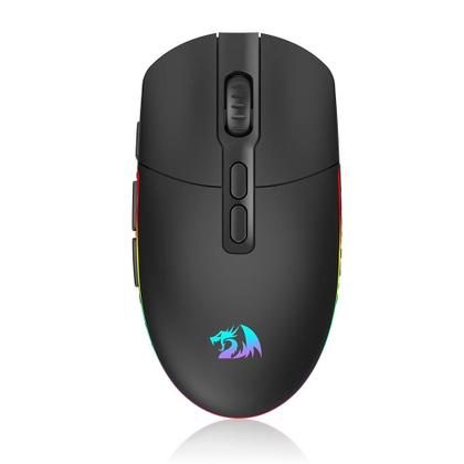 Imagem de Mouse Gamer Sem Fio Redragon Invader Pro, RGB, 10000 DPI, 8 Botões, Wireless, Preto - M719RGB-PRO