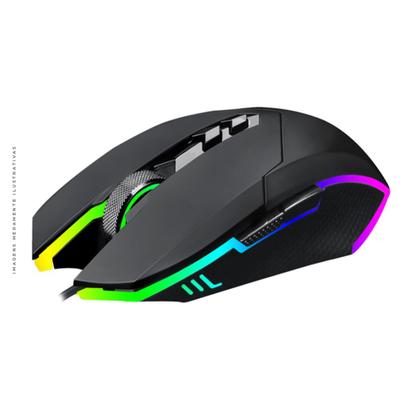 Imagem de Mouse Gamer T-Dagger Lieutenant, RGB, USB, 8000 DPI, 7 Botões, Preto - T-TGM301