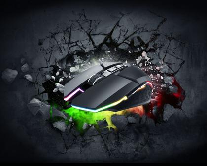 Imagem de Mouse Gamer Trust GXT 950 Idon Iluminado USB 6000DPI RGB